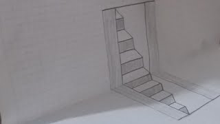 Easy staircase drawing. Kolay merdiven çizimi. Basit çizimler.