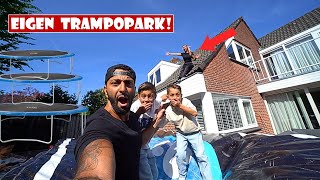 HELE HUIS OMBOUWEN TOT EEN TRAMPOLINEPARK & VAN HET DAK AFSPRINGEN! | #791