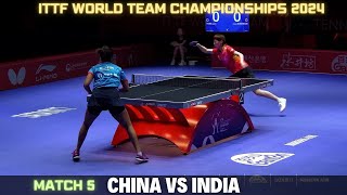 Wang Manyu vs Ayhika Mukherjee | ITTF World Team Table Tennis Championships Finals Busan 2024