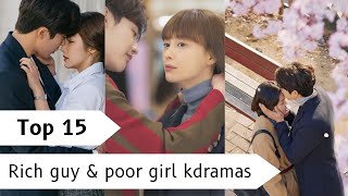 Top 15 Rich guy & poor girl #kdrama #review #kdramalist