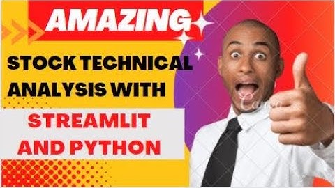 Stock Technical Analysis with Python Streamlit and AGgrid