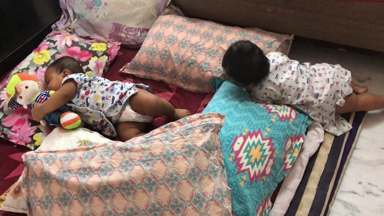 My Twins And Their Fun Activities Twin Sister Wakes Up Her Sleeping Twin Brother Youtube