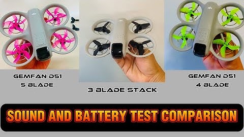 DJI NEO Propeller upgrade- Sound and Battery Flight Test Comparison(GEMFAN D51)#djineo
