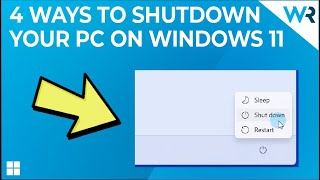 4 easy ways to shutdown or restart your computer on windows 11