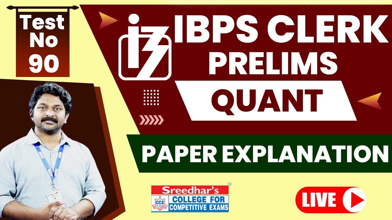 Ibps Clerk Quantitative Aptitude Mock Test