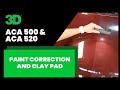 Clay Pad, ACA 500 Compound and 520 Polish on a Burgundy KIA Sedona