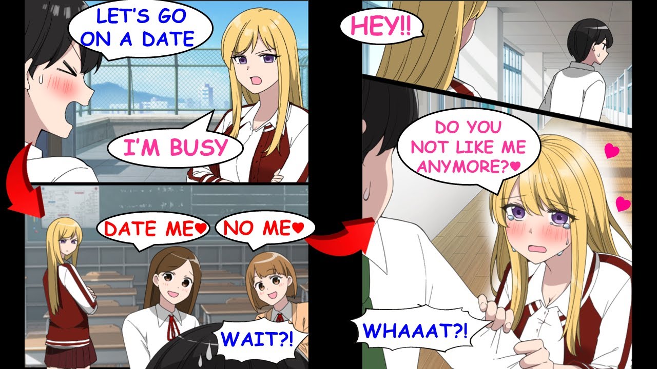 Got Rejected by This Badass Girl Who’s My Dream Girl, But Somehow Became Popular.[Manga Dub][RomCom]