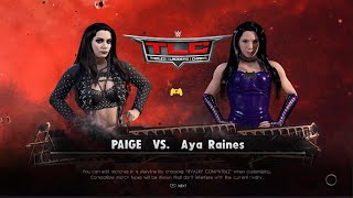 WWE 2K22 - Paige vs Aya Raines - WWE Women's Intercontinental Champoinship Match