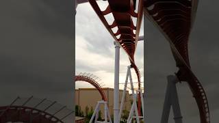 The World’s MOST UNIQUE Inverted Roller Coaster 🙃 #shorts #rollercoaster