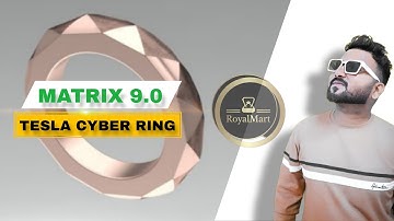 How To Make 3D Telsa Cyber Ring In Matrix 9.0 || मैट्रिक्स में साइबर रिंग कैसे बनाएं आसान तरीके से
