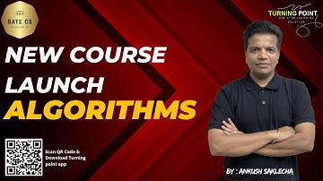 NEW Course Launch | Algorithms | GATE 2026 | GATE 2027 | Semester Exam | Ankush Saklecha