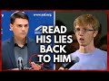 Palestinian Activist Humiliated As Ben Shapiro Reads His Lies Back To Him