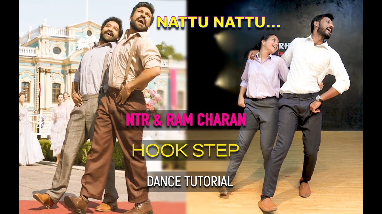 Naatu Naatu Hook Step Tutorial - RRR - NTR & Ram Charan | Footwork ...