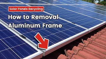 Recycling - Solar Panels Aluminum Frame Removal Machine