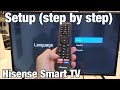 Hisense Smart TV: How to Setup (Step by Step from beginning)