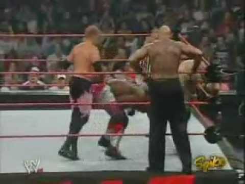 RARE WWE RAW 2005 Chris Jericho & Chris Benoit & Shelton Benjamin vs Christian & Edge & Tomko Pt.1