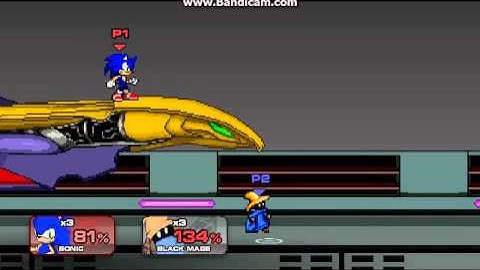 SSF2 Demo v0.9.1956 - Sonic vs. Black Mage Funny Moment