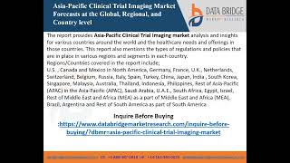 Asia Pacific Clinical Trial Imaging report