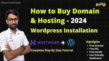 How to Buy Domain and Hosting in 2024 | WordPress Installation | Tamil