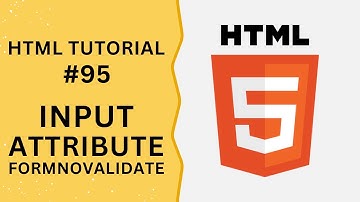 HTML Tutorial #95 - Input Attribute formnovalidate in Input Field