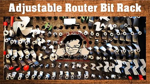 Check out my adjustable router bit rack!