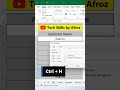 Data cleaning in Excel | Excel Data Management | Excel Shorts #shortsvideo #viral #youtubeshorts