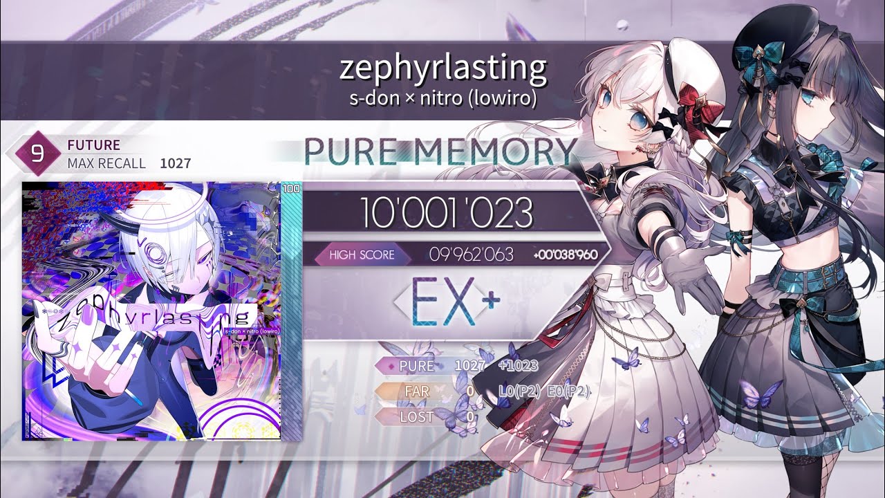Arcaea】zephyrlasting [FTR 9] PM 10'001'023pts (Max -4) - YouTube