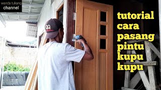 Tutorial on how to install a butterfly ironwood door