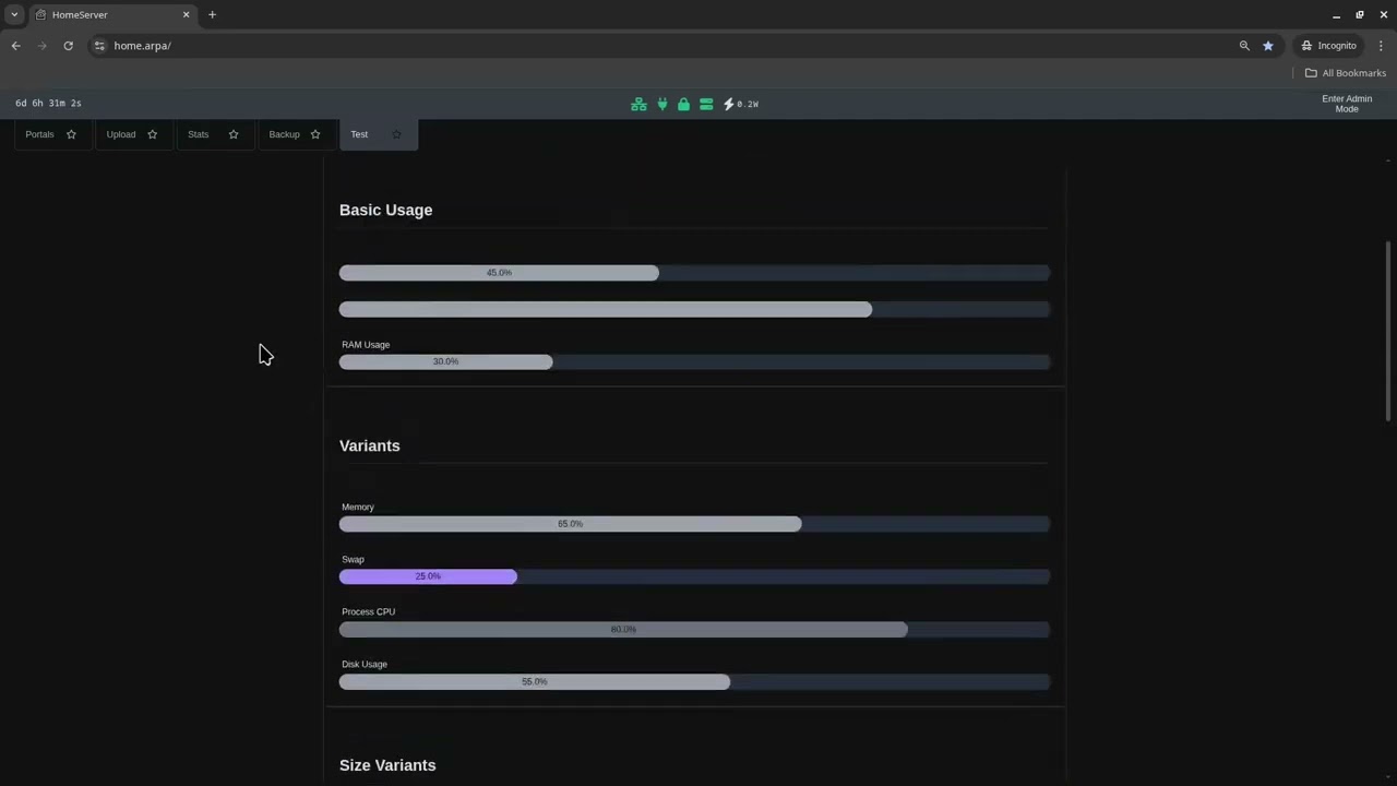HOMESERVER Component Library: 24 Reusable UI Components for Premium Tab Development