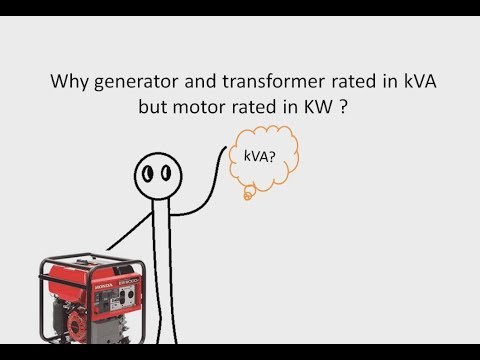 Video: Perché un generatore è valutato in kVA?