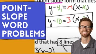 Point Slope Word Problems