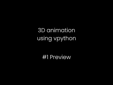 3D animation "fireworks" using vpython (#1 preview)