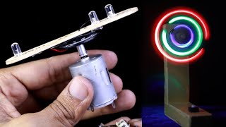 DIY Life Hacks | Making an RGB LED Propeller with DC motor | Awesome DC motor life hacks