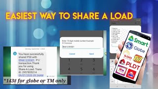 Easiest Way to Share A Load |Pasaload to Globe & TM || Marick's Corner
