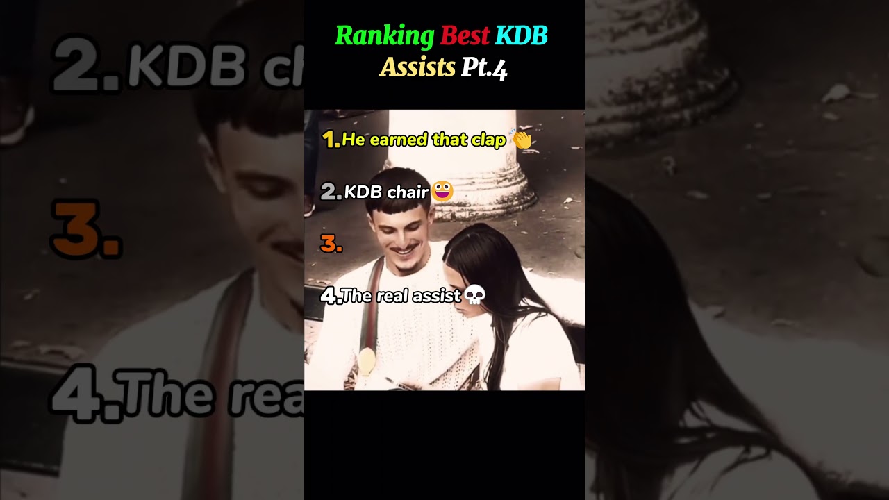 Ranking Best KDB Assists Pt.4 #assist #kevindebruyne #rizz #kdb