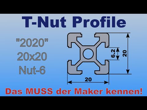 T-Nut Aluminium Profile für Maker