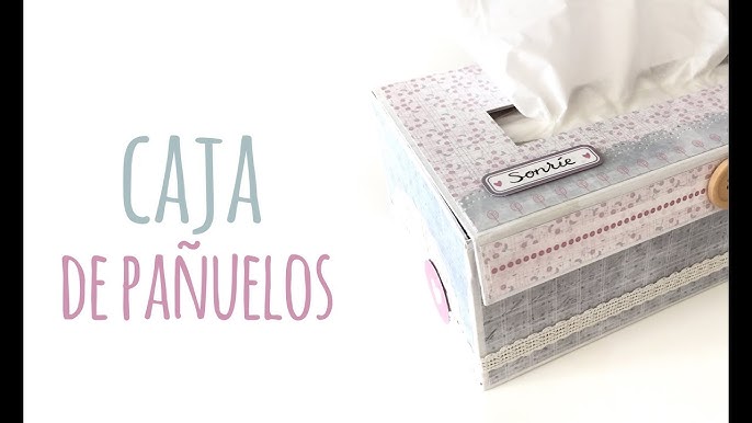 Caja para pañuelos descartables, entelados