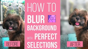 How to Blur a Background in Affinity Photo for the iPad with Perfect Selections