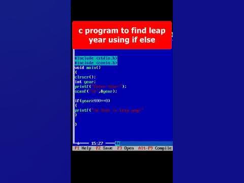 Program to check leap year in C Part 38 | C Programming #shorts #coding ...