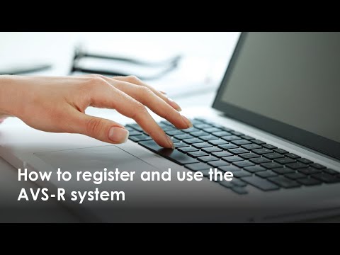 Veriseal - How to register and use the AVS-R system.