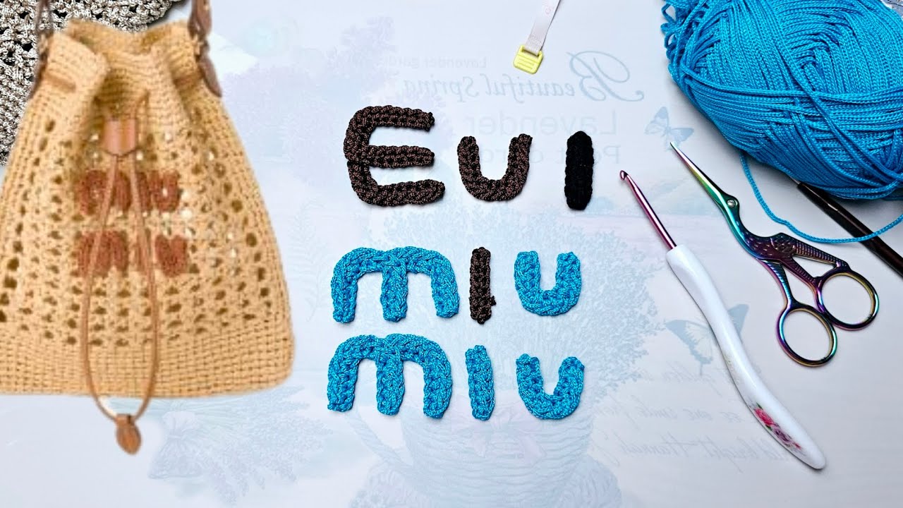 Crochet  #miu_miu #personalização  #diy #letras de crochê