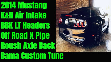 Ford Mustang V6 with BBK Long Tube Headers, Off Road X Pipe and Roush AxleBack