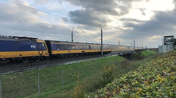 Intercity Direct activity on HSL at Nieuw-Vennep.