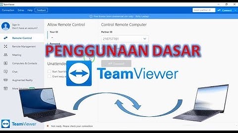 Cara Menggunakan Team Viewer (penggunaan dasar) || Using Team Viewer Basic