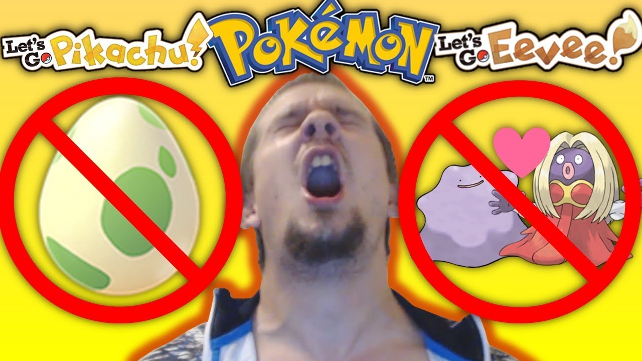 MegaCrasher's Raging Reaction To There Being NO Breeding & Eggs In Pokemon Let's Go!!