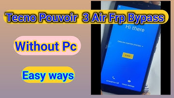 Techno Pouvoir 3 Air (lc6) frp bypass new tricks 100% working / unlock by mobile unlock tricks