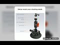 KF CONCEPT Suction Cup Camera Mount with Magic Arm Style 14 38 Threads Quick Release Car Mount for G
