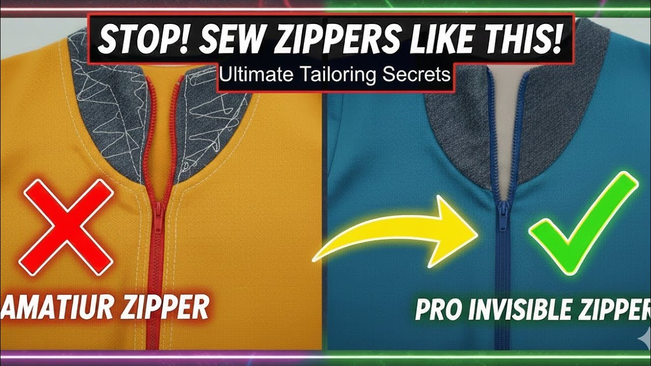 Как легко и быстро пришить потайную молнию