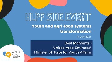 Best Moments of the HLPF Side Event in July 2021 - UAE Minister