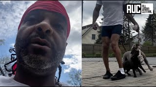 Jim Jone’s LEGS Go Viral After Posting Video Playing With His Dogs
